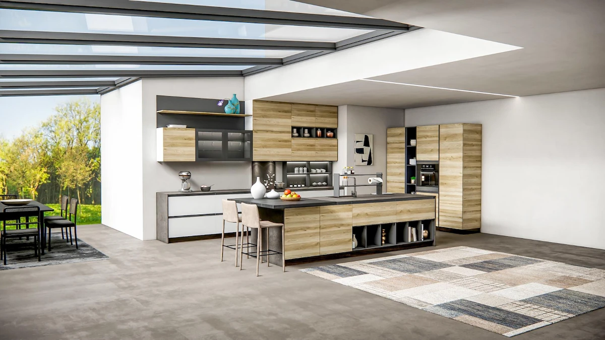 Desain Dapur Atap Transparan